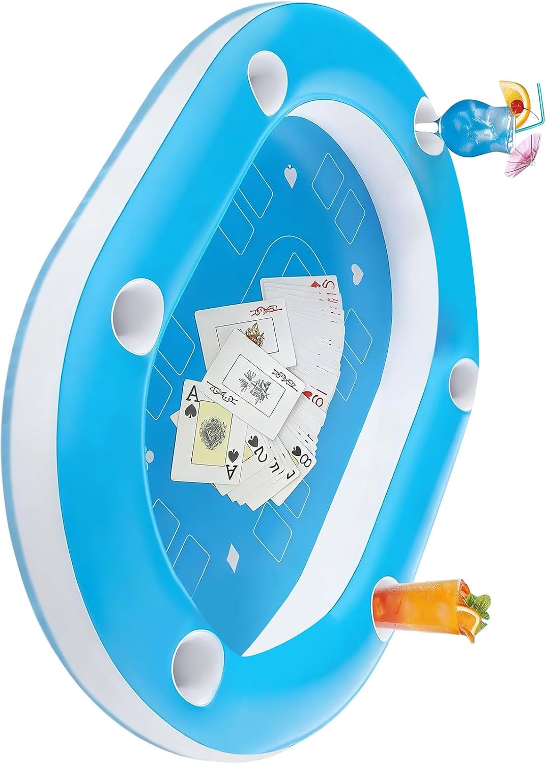 Large 134x96Cm Swim Up Card Table Designed for Games and Group Gatherings Portable Card Table