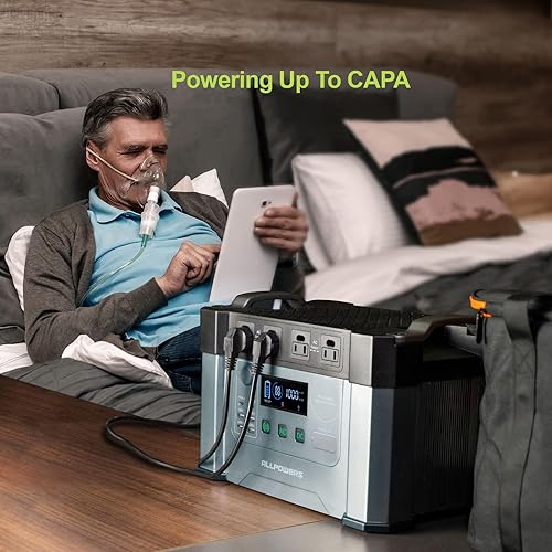 Miniatura 8 de ALLPOWERS Estación de energía portátil de 2400 W 1451.6Wh MPPT generador solar con batería de respaldo de 2700 W (CA+DC) para el hogar para acampar