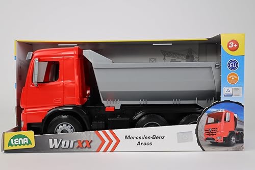Miniatura 8 de Lena Camión volquete para niños pequeños, camión volquete Mercedes Benz totalmente funcional, capacidad de carga de 220.5 lbs