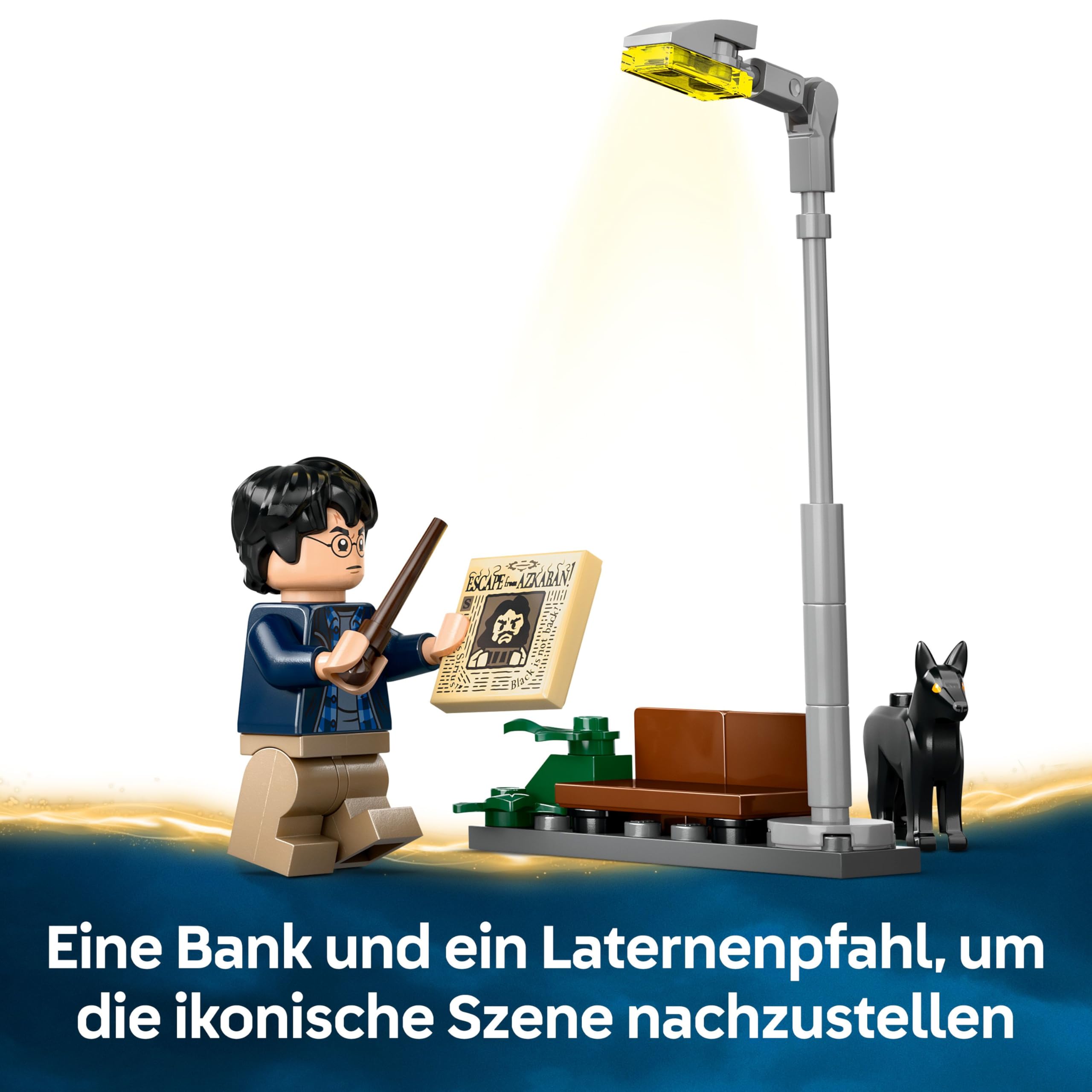 LEGO Harry Potter Abenteuer mit dem Fahrenden Ritter - Spielzeug aus der Zauberwelt mit 5 Minifiguren und Zubehör mit Zauberstäbe – Geschenk für Mädchen und Jungen ab 8 Jahren – 76446