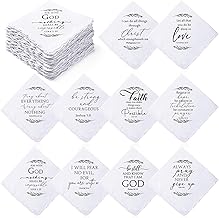 Handkerchiefs for Men Women Easter Christian Bulk Gift Bible Verse Church Religious Gift for Staff Coworker Teacher