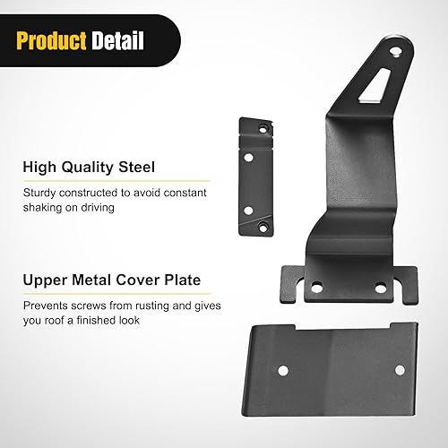 Miniatura 3 de Nilight Kit de 2 unidades de 52 unidades para Ford Bronco 24 puertas, 2 Yea" 2021 2022 2023 2024 soporte de montaje para barra de luz LED recta