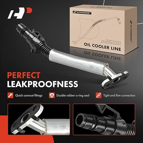 Vista 3 de A-Premium Tubo de retorno de aceite turbocompresor compatible con vehículos Buick, Chevrolet - 1.4L - Encore 2013-2021, Cruze 2011-2016, Sonic