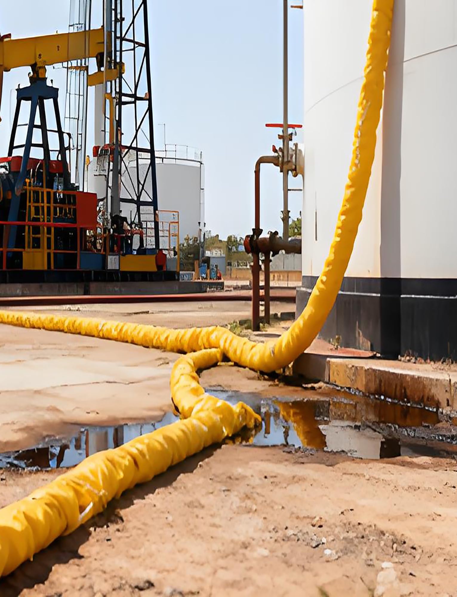 Barreras de contención de derrames de petróleo, Barrera Absorbente Repelente al Agua, Polipropileno Fundido soplado, de rápida absorción para el Control de derrames Marinos y Terre