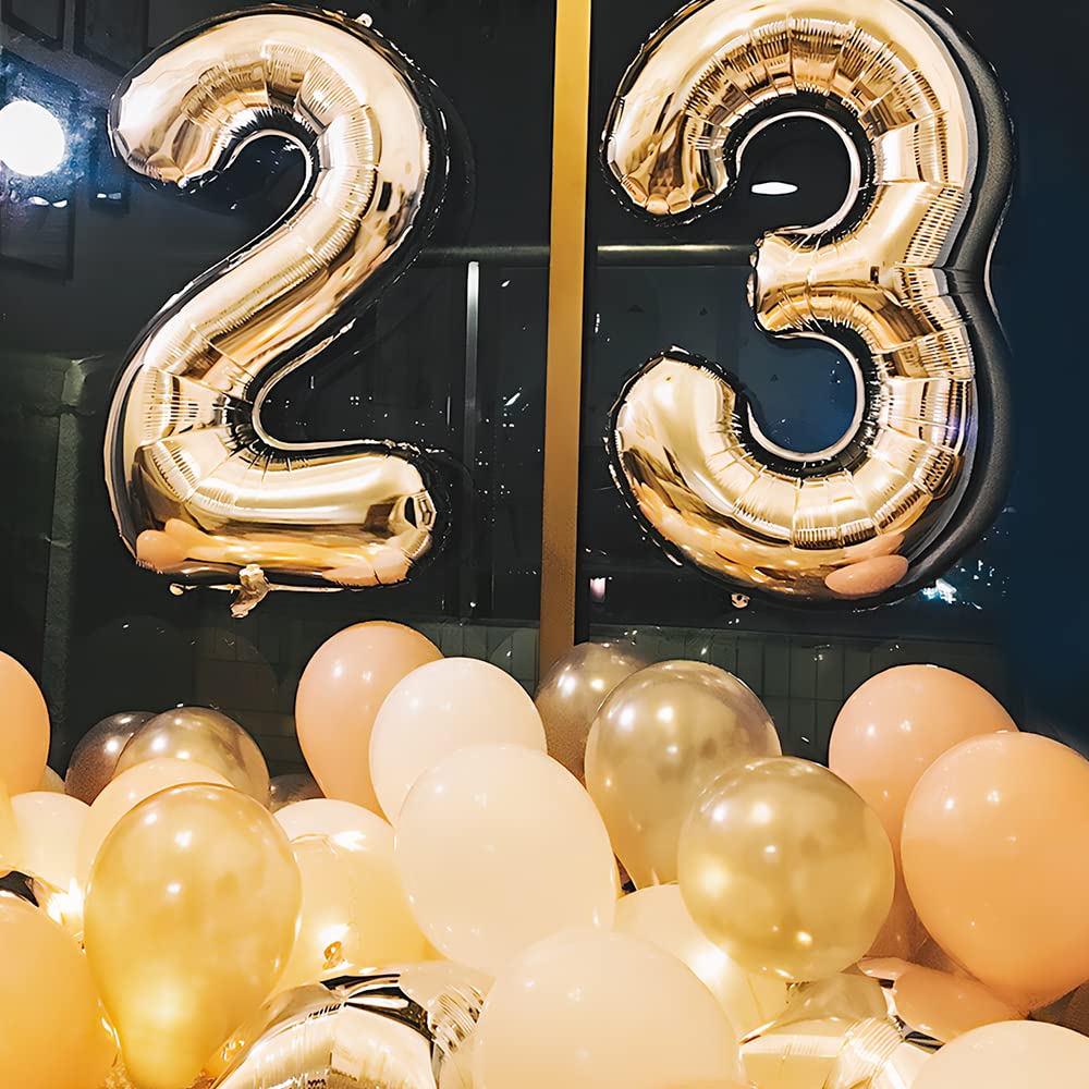 Foil Globo Número 5 Azul 40" (101cm), Inflable Helio o aire, Gigante Numeros 0-9, 10-19, 20-29, 30-100, Grande Globos Decoración para La Boda Aniversario y Cumpleaños Fiestas — view 463