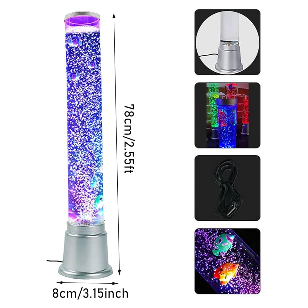 Happy AQUA Lumi ポータブルライト　AS-CL10 40個 Amazon.com: Fish Bubble Lamp 2.5Ft Mood Jellyfish Aquarium