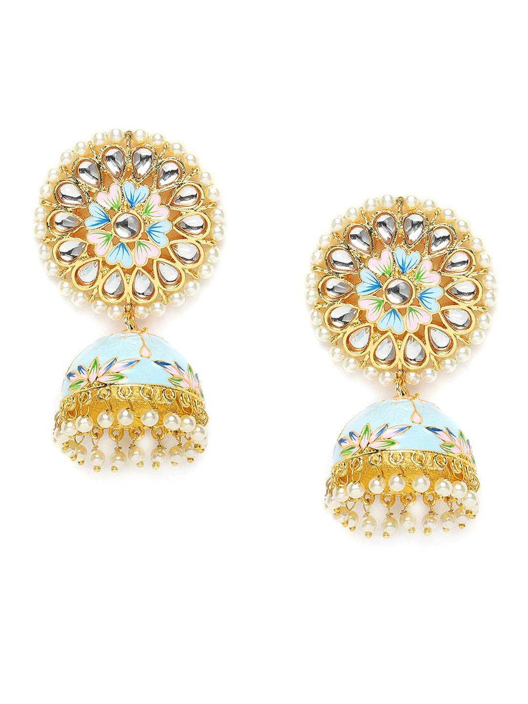 See full amazon price history chart for Zaveri Pearls Multicolor Meenakari Traditional Kundan Jhumki Earring For Women-ZPFK9992 Zaveri Pearls Multicolor Meenakari Traditional Kundan Jhumki Earring For Women-ZPFK9992 (B08TWY87X7) Amazon Price History, Amazon Price Tracker