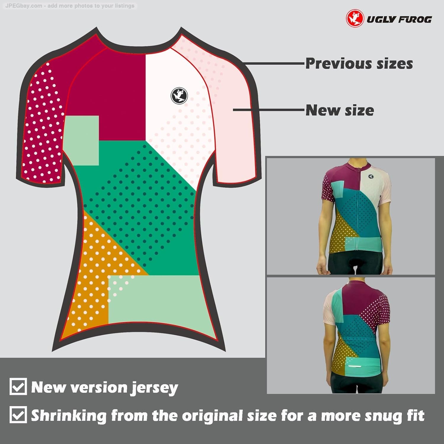 UGLY FROG FBA25 Women's Cycling Jersey Short Sleeve MTB Bike Clothing Road Bicycle Shirts Shorts Padded Pants