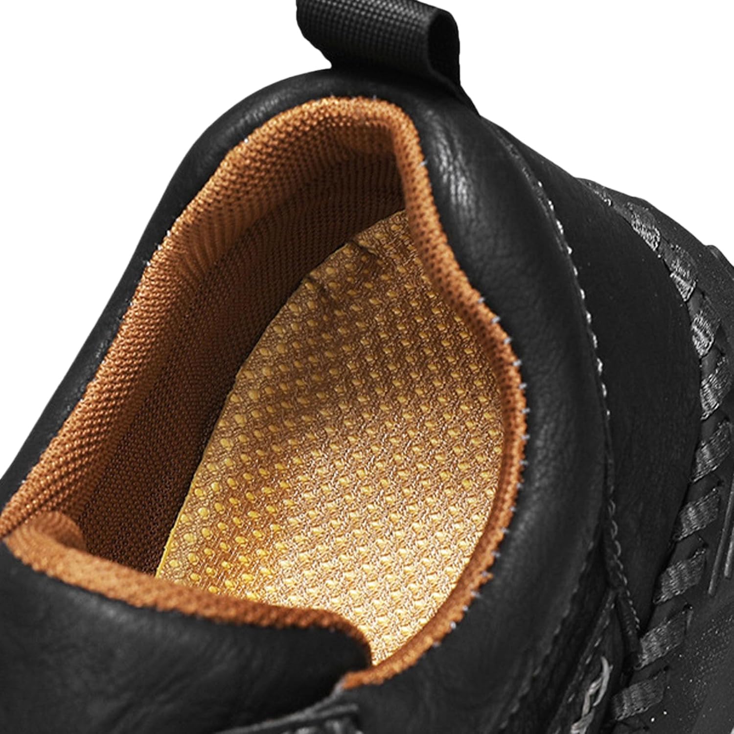 Orthopedic Leather Shoes for Men Loafers Slip On Lace Up Leather Boots, Non Slip Business Casual Walking Driving Shoes Lightweight Breathable Handmade Stitching Outdoor Sneakers - Image 2