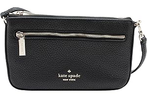 Kate Spade Leila Pebbled Leather Wallet Wristlet in Black