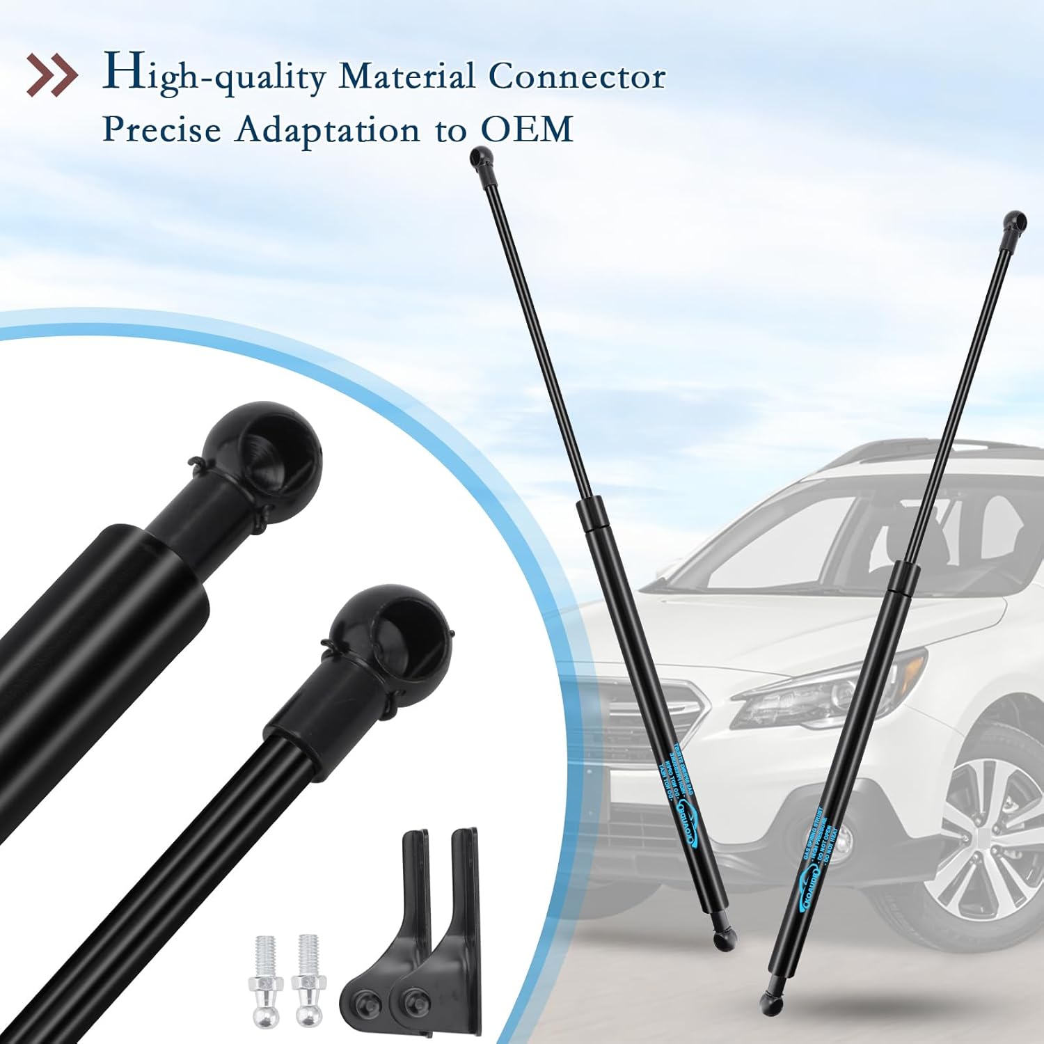 2X Rear Hatch Struts for Subaru Outback Wagon 2015 2016 2017 2018 2019 with Mounting Bracket Car Tailgate Liftgate Struts Lift Supports Gas Spring Trunk Shocks Replace #568355, 583173, PM3782