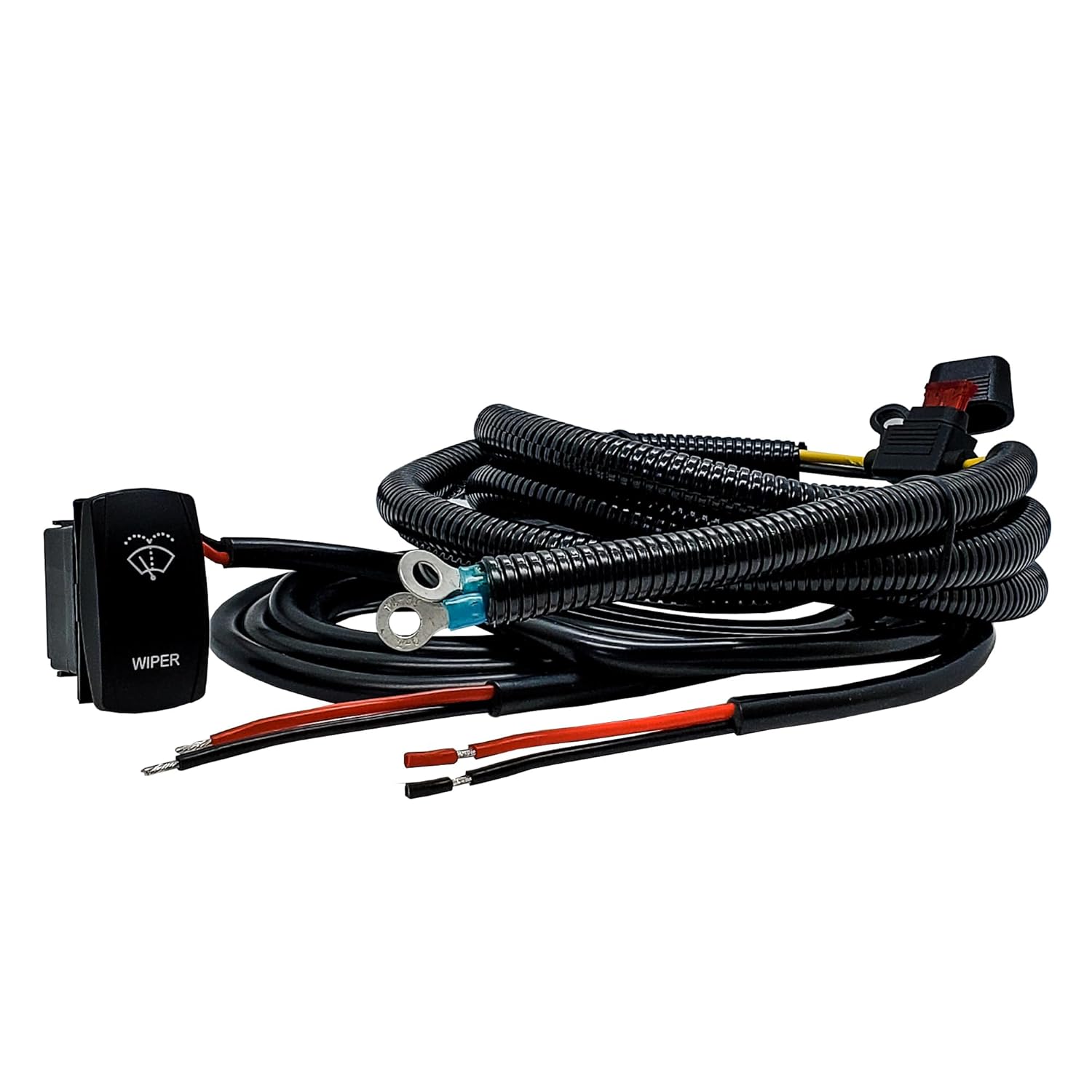 OZ-USA Windshield Wiper/Washer On/Off/On Power Bus Bar Distribution Block Wire Kit Compatible with 2018-2025 Can-Am Maverick X3 Max RS Turbo RR Sport Trail Defender