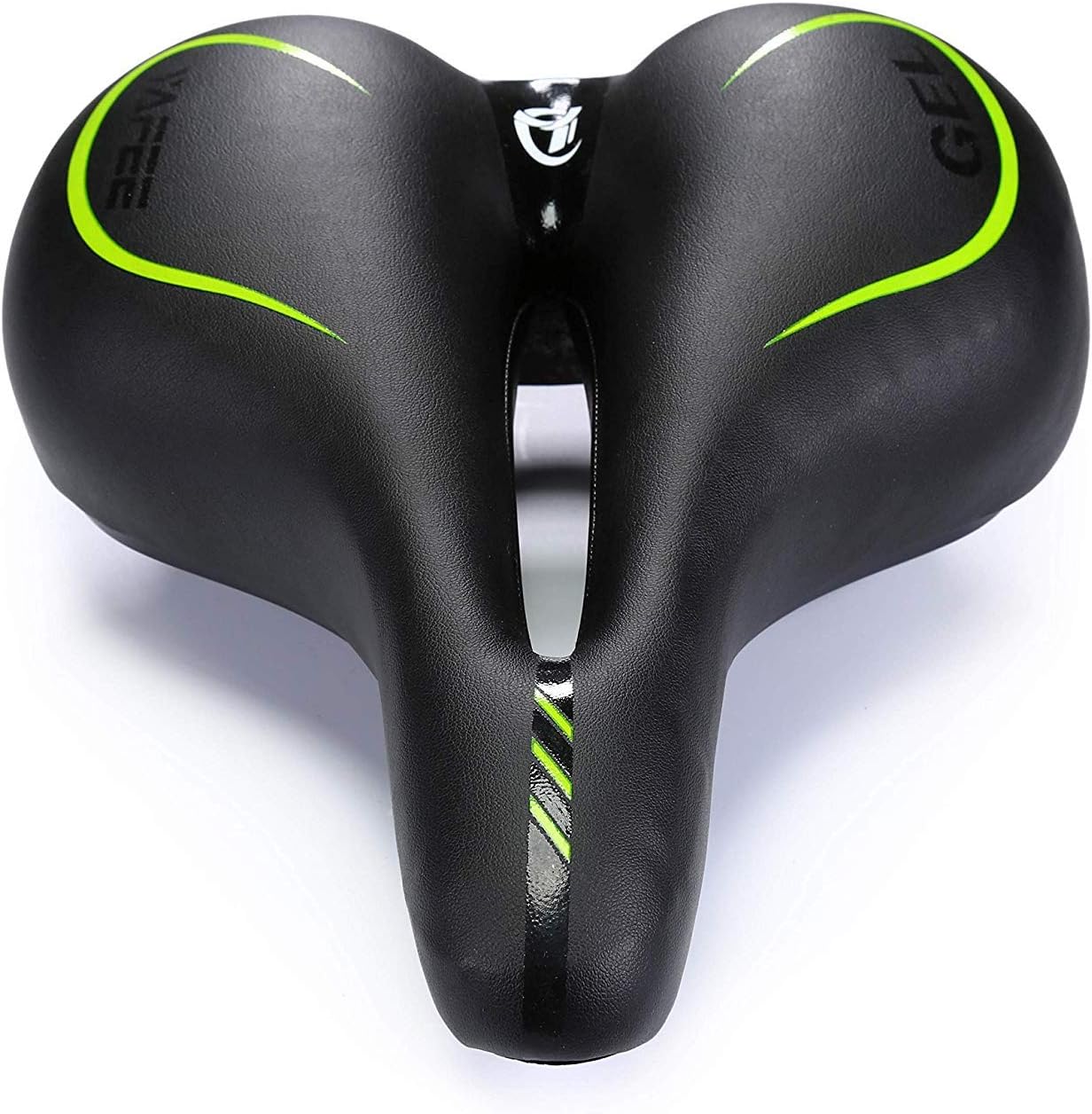 UNISTRENGH Big Bum Bike Saddle Seats Cruiser Suspension Shock Absorbing Ball Extra Wide Silica Gel Padded Cushion Bicycle Cycling