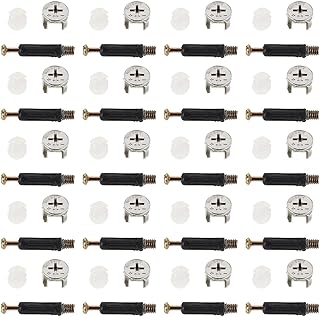 40個 家具用留め具セット 40個 キャビネット接続ネジ ユニバーサルコーナーコネクタ ワードローブ 引き出し組立用安定固定ハードウェ