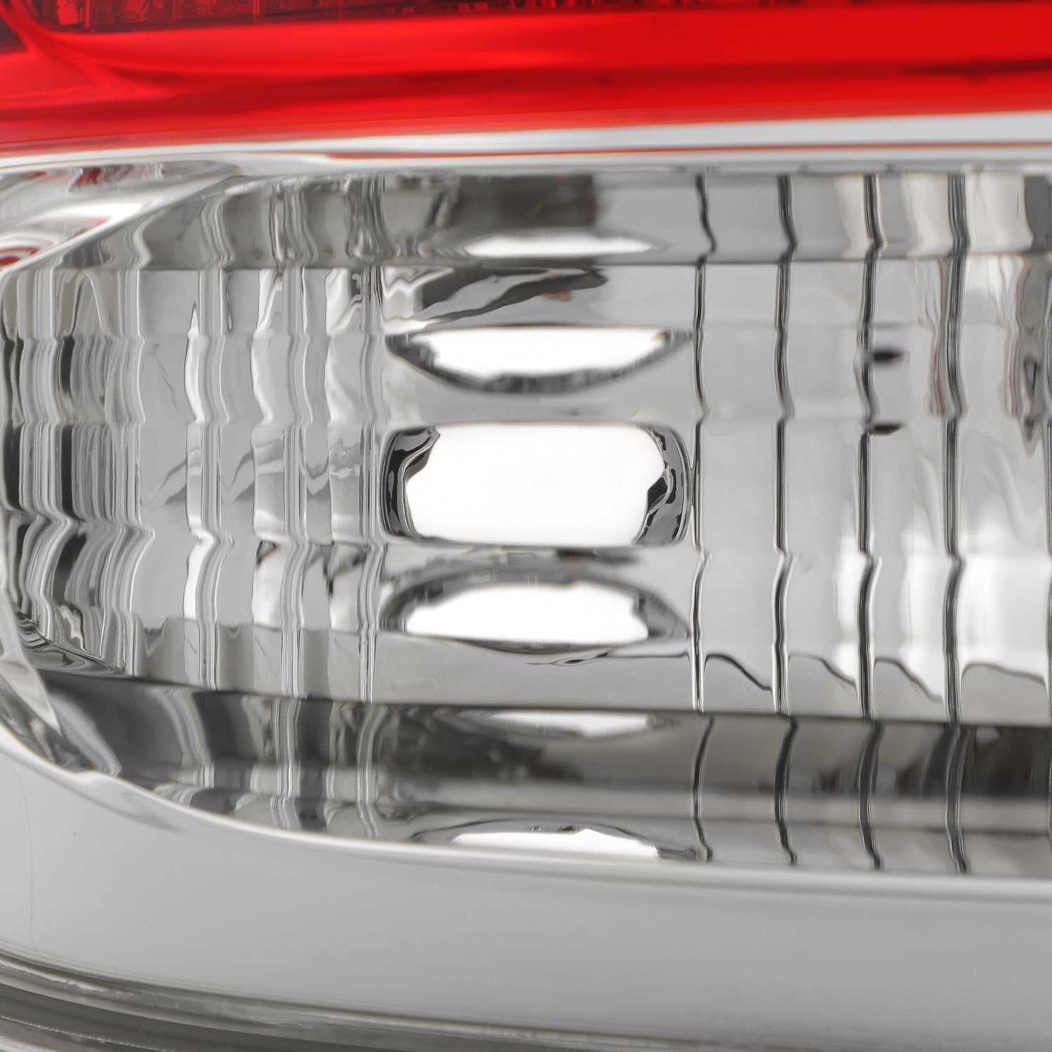 AKKON - Fits 2014-2017 Honda Odyssey [Halogen Type] Chrome Red Tail Light Brake Lamp Outer Driver Left Side Replacement
