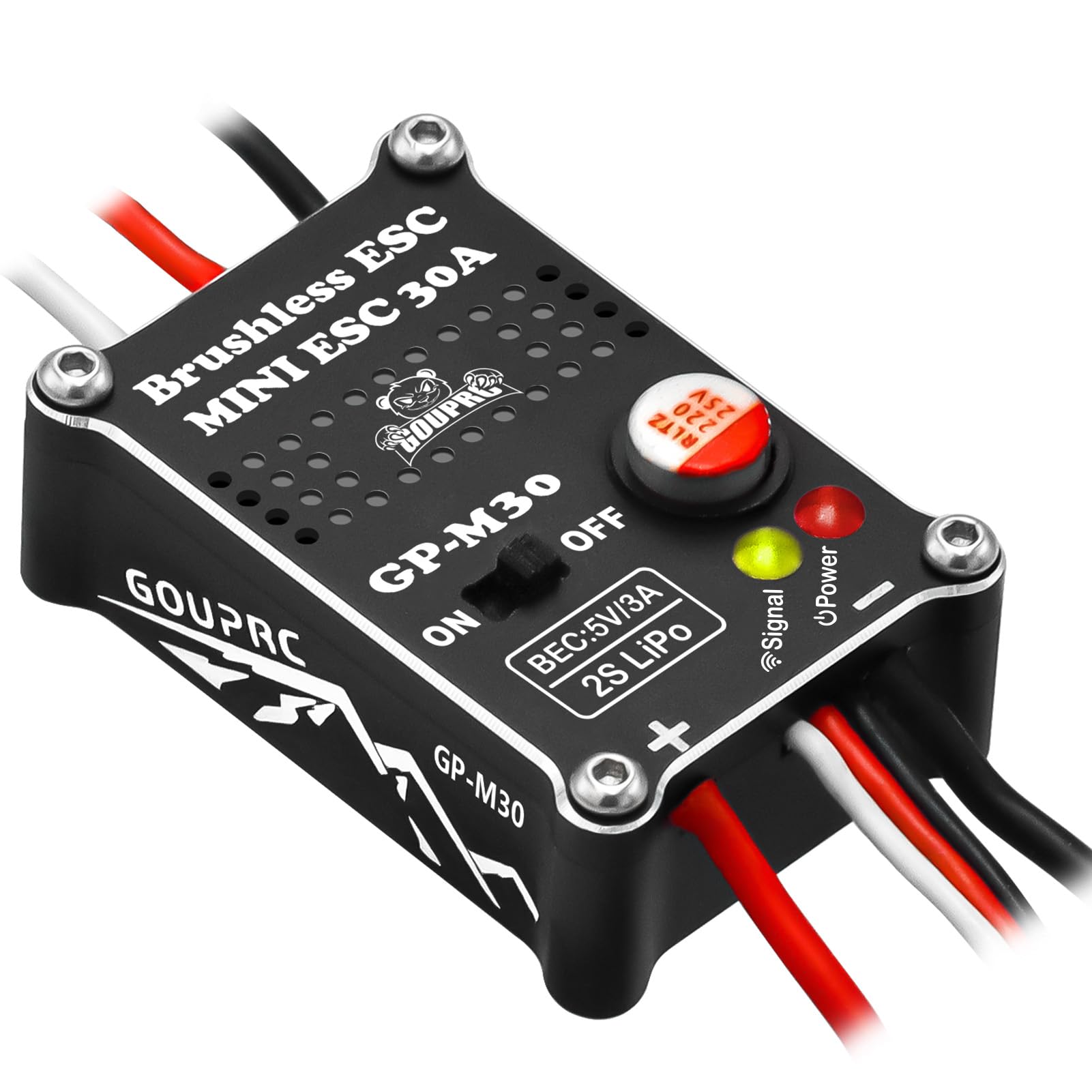 ESC sin escobillas repara tirones motor RC 30A con luces dobles 5