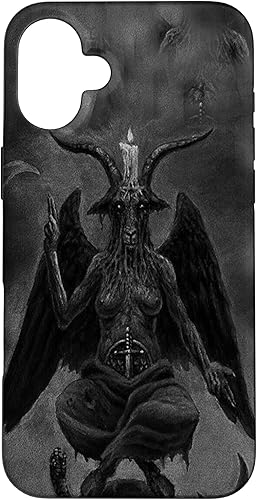 Miniatura 61 de iPhone 15 Pro Max Baphomet Occult Satanic Gothic Satan Goat Head 666 Tattoo Case