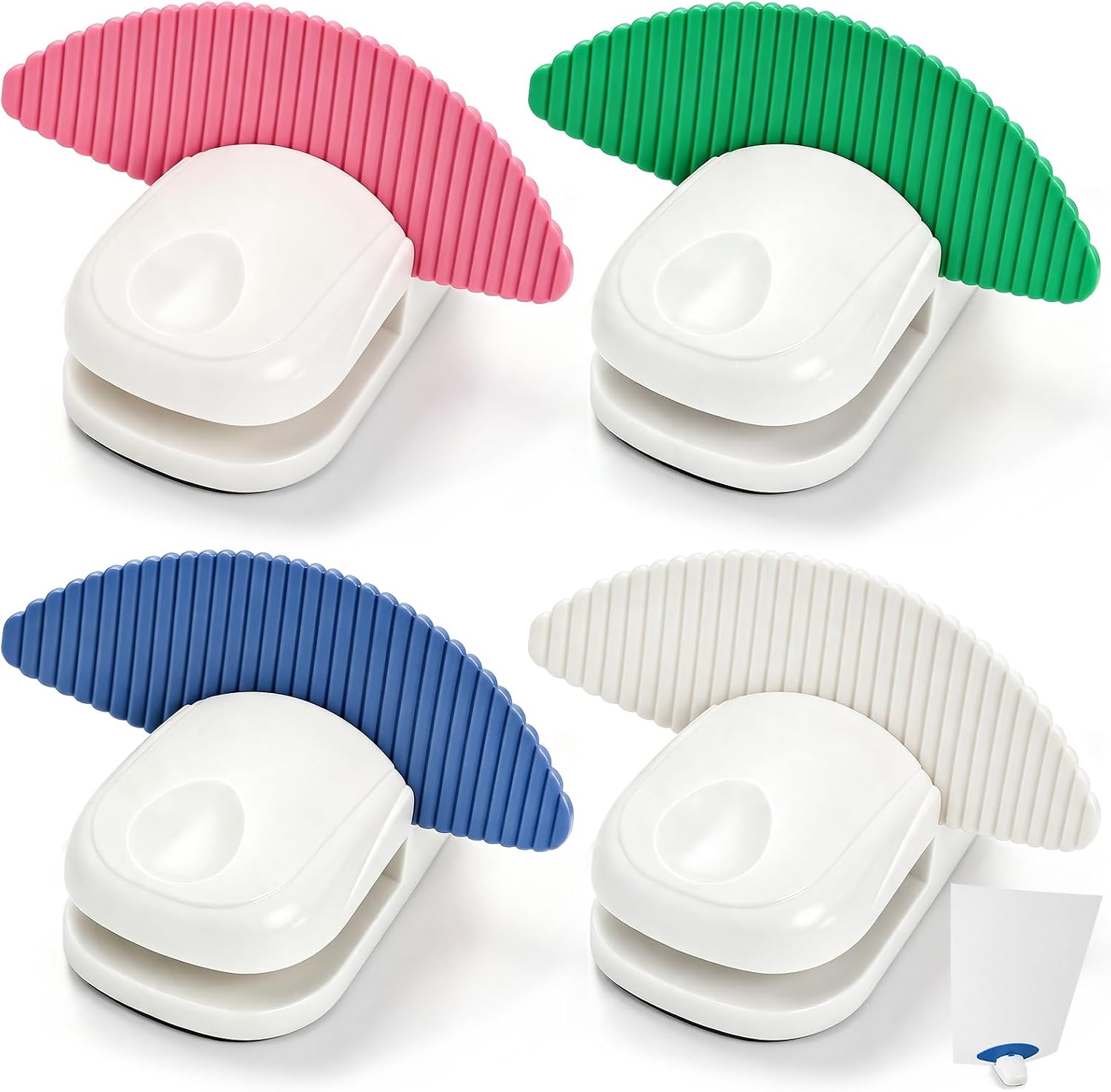 Okllen 4 Pcs Plastic Document Holder for Typing, Non-Slip Base