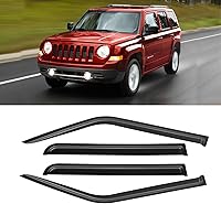 Vista 25 de Visera de ventana para Jeep Cherokee 1984-2001 (Excluye Modelo Limited), Protectores Guards Shields de lluvia de canal exterior, Deflector