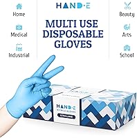 Vista 8 de Hand-E Touch Disposable Nitrile Gloves 1000 Count Case - Latex Free, Powder Free, Surgical Medical Exam Gloves -Bulk Supply