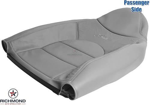 Miniatura 5 de 1999 2000 Ford F-350 °F350 Lariat piel cubierta de asiento: pasajero inclinarse hacia atrás, color gris