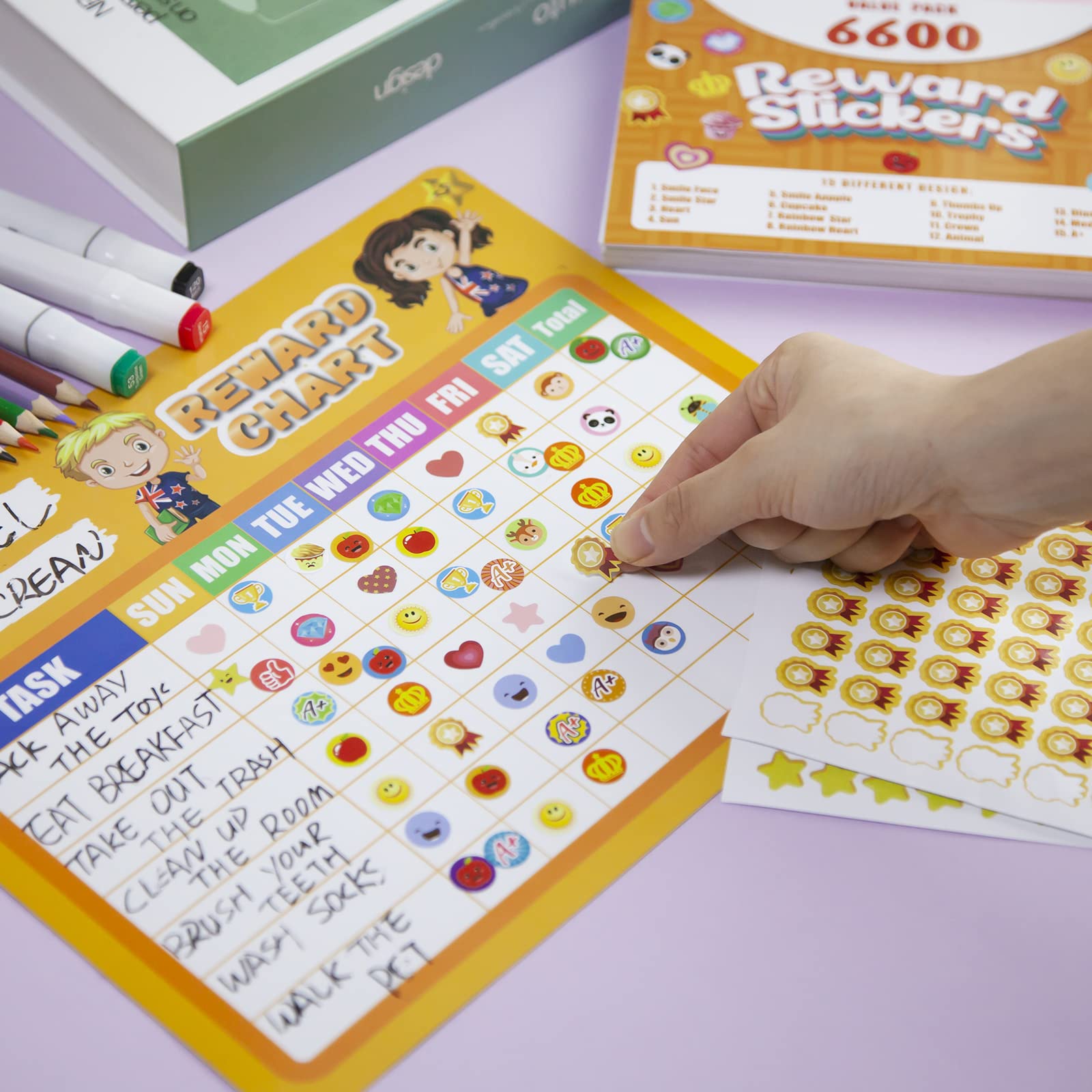 Belohnungsaufkleber für Kinder, Atudent Incentive Sticker, Lehrer Klassenzimmer, Belohnungsaufkleber, Eltern-Ermutigungsaufkleber für Hausarbeiten, Abschluss des Studiums