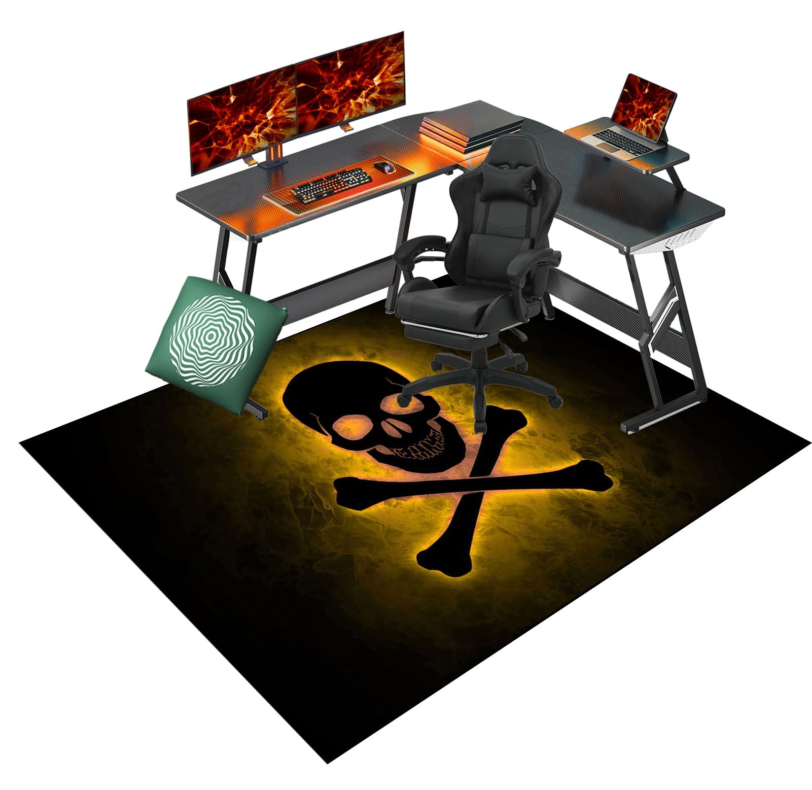 Desk Chair Mat 70 X 100 Cm Hardwood Floor & Carpet Protector For Home & Office Anti Skid Floor Protection For Computer Chair