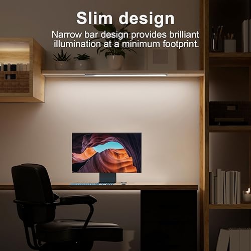 Vista 51 de Luz LED con adaptador de corriente, de 12 pulgadas, con función de memoria, blanca fría 6000 K, para debajo del gabinete, armario, mesa de trabajo