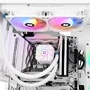Thermalright Aqua Elite 240 White V3 Water Cooling CPU Cooler, Double PWM ARGB Fans with S-FDB Bearings,Efficient PWM Controlled Pump,for AMD/AM4/AM5, Intel LGA1150/1151/1200/2011/1700 gallery image