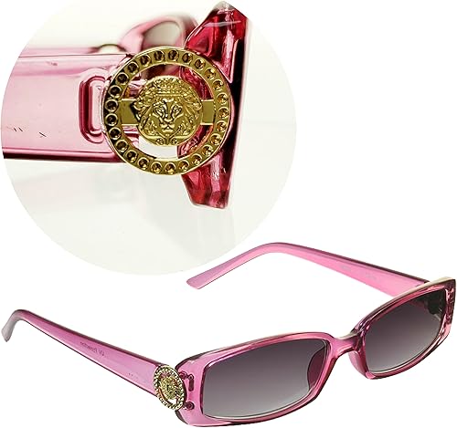 Miniatura 4 de proSPORT Lentes de sol de lectura con lentes completos, lentes tintados, para mujer, con emblema de medusa, emblema de medusa, color dorado o