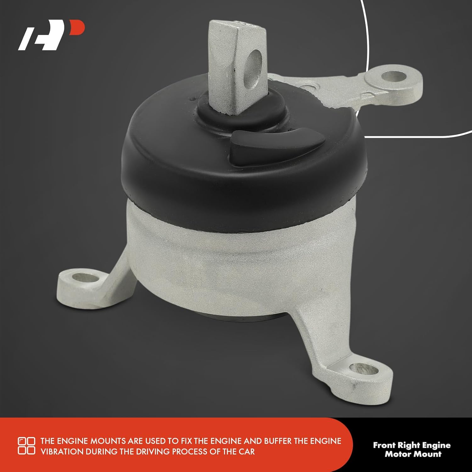 A-Premium Front Right Passenger Side Engine Motor Mount Compatible with Honda Pilot 2016-2022, Odyssey 2018-2022, Ridgeline 2017-2023, Passport 2019-2023 & Acura MDX 2014-2020, 3.0L 3.5L