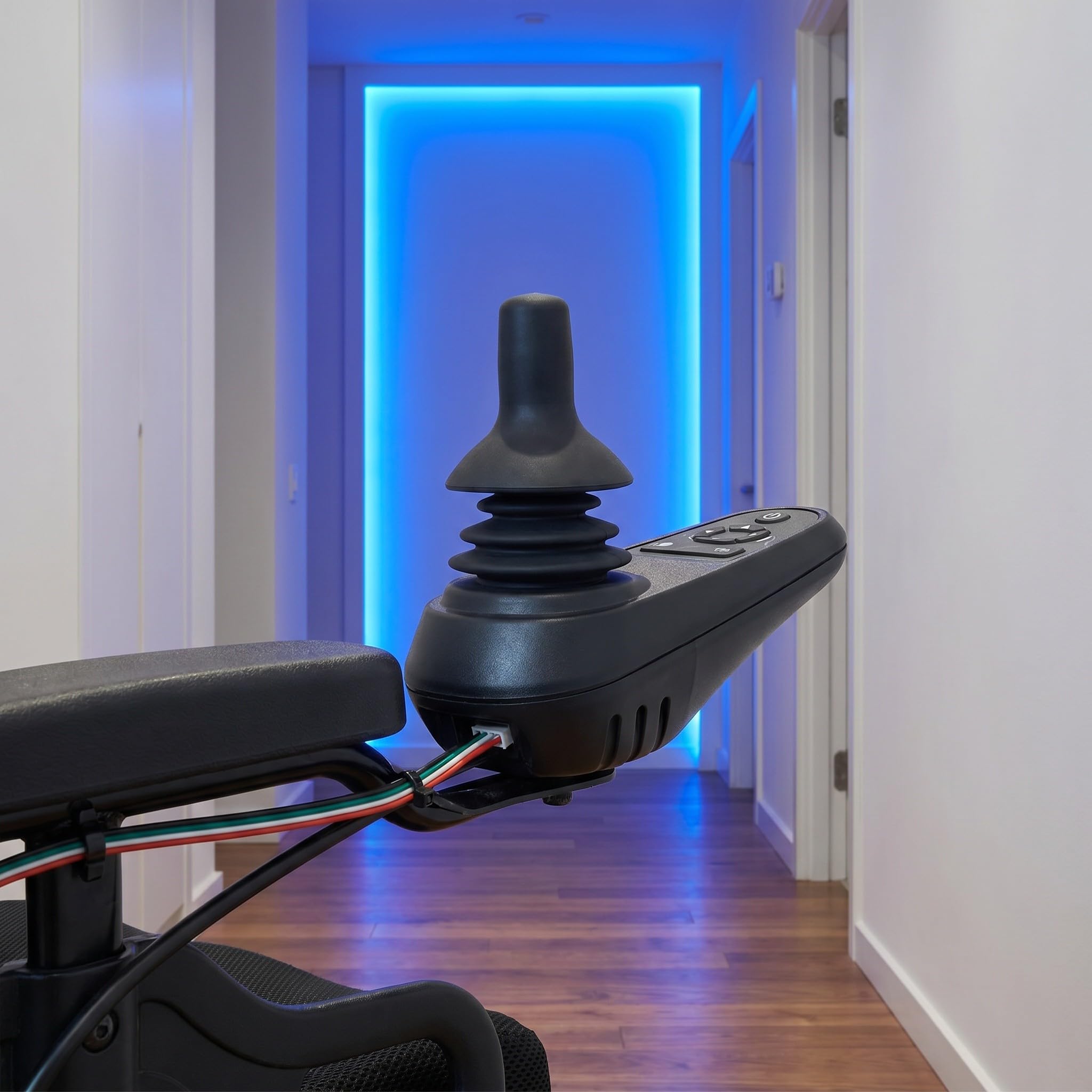 Módulo de joystick para silla de ruedas - Mando de control giratorio de repuesto para controlador de silla de ruedas eléctrica - Repuestos para el desplazamiento diario de adultos con
