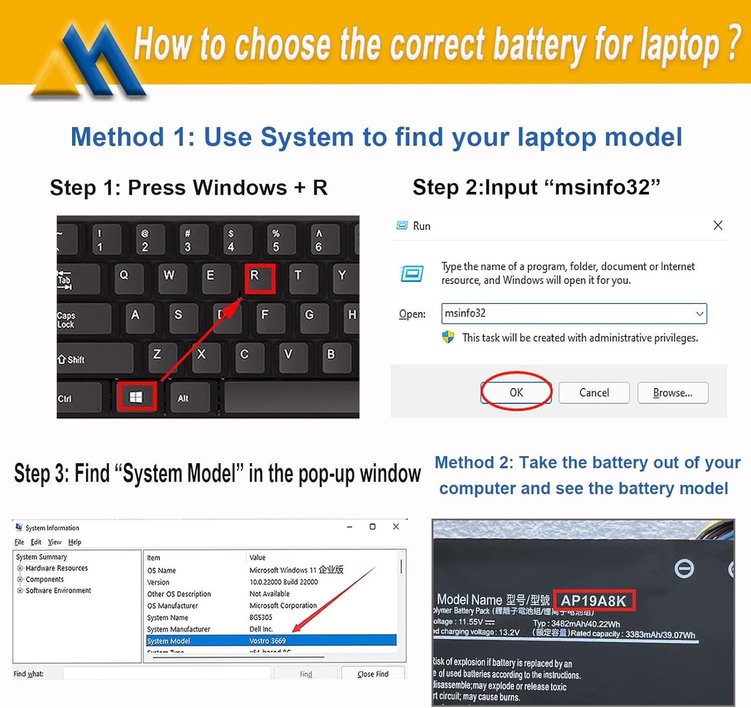 AP19A8K Battery Replace for Acer Chromebook Spin 311 CP311 CP311-1H CP311-2H CP311-1H-C1FS CP311-1H-C5PN CP311-1HN-C2DV CP311-2H-C679 CP311-2H-C7QD CP311-2H-C3KA Spin 511 R752T R752TN 40.22Wh
