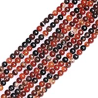 Vista 148 de GEM-Inside - Cuentas sueltas de ágata india natural de 0.157 pulgadas (0.157 in) con cuentas redondas de cristal energético para hacer joyas, 15