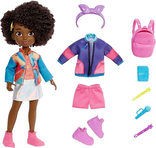 Karmas World School to Stage Fashion Pack de 14 piezas con muñeca 87 pulgadas ropa y accesorios para jugar con estilo