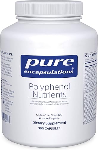 Miniatura 1 de Pure Encapsulations Nutrientes de polifenol, fórmula multivitamínicomineral densa de nutrientes hipoalergénicos, 360 cápsulas