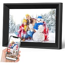 Digital Picture Frame, 10.1'' WiFi Electronic Smart Photo Frames, IPS Touch Screen, 16GB Storage, Intelligent Control, Auto-Rotate, Share Photos/Videos Instantly & Remotely, Gifts for Family Parents