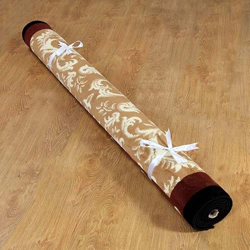 Miniatura 4 de Furnish my Place Alfombra de área 626 Star Gold Texas Western Star Decor Cowboy resistente a las manchas, alfombras con respaldo de látex, color