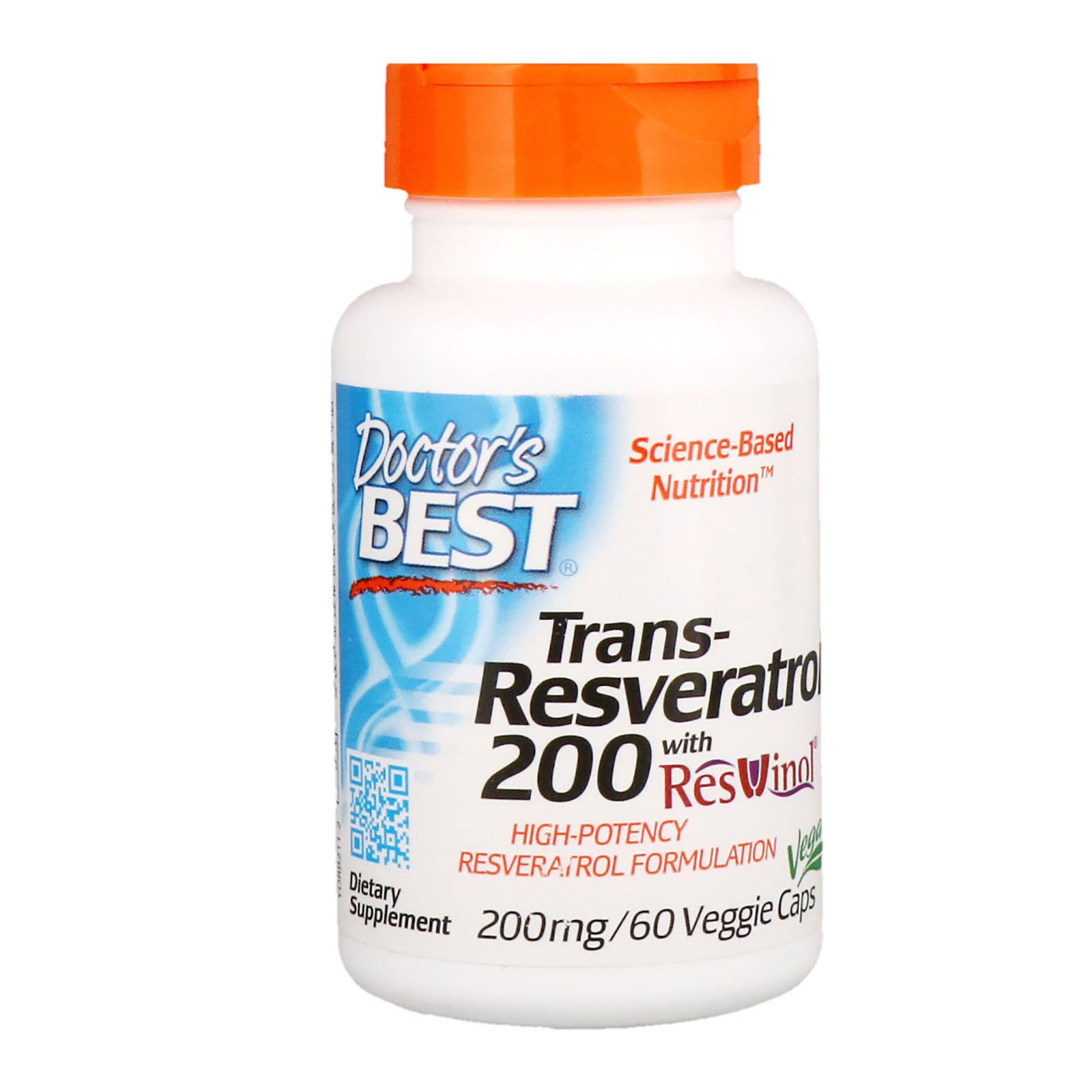 Dr Best Doctor's Trans-Resveratrol with Resvinol, 200 mg, 60 Veggie Caps