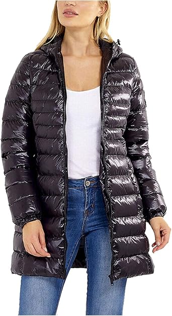 lightweight longline padded jacket