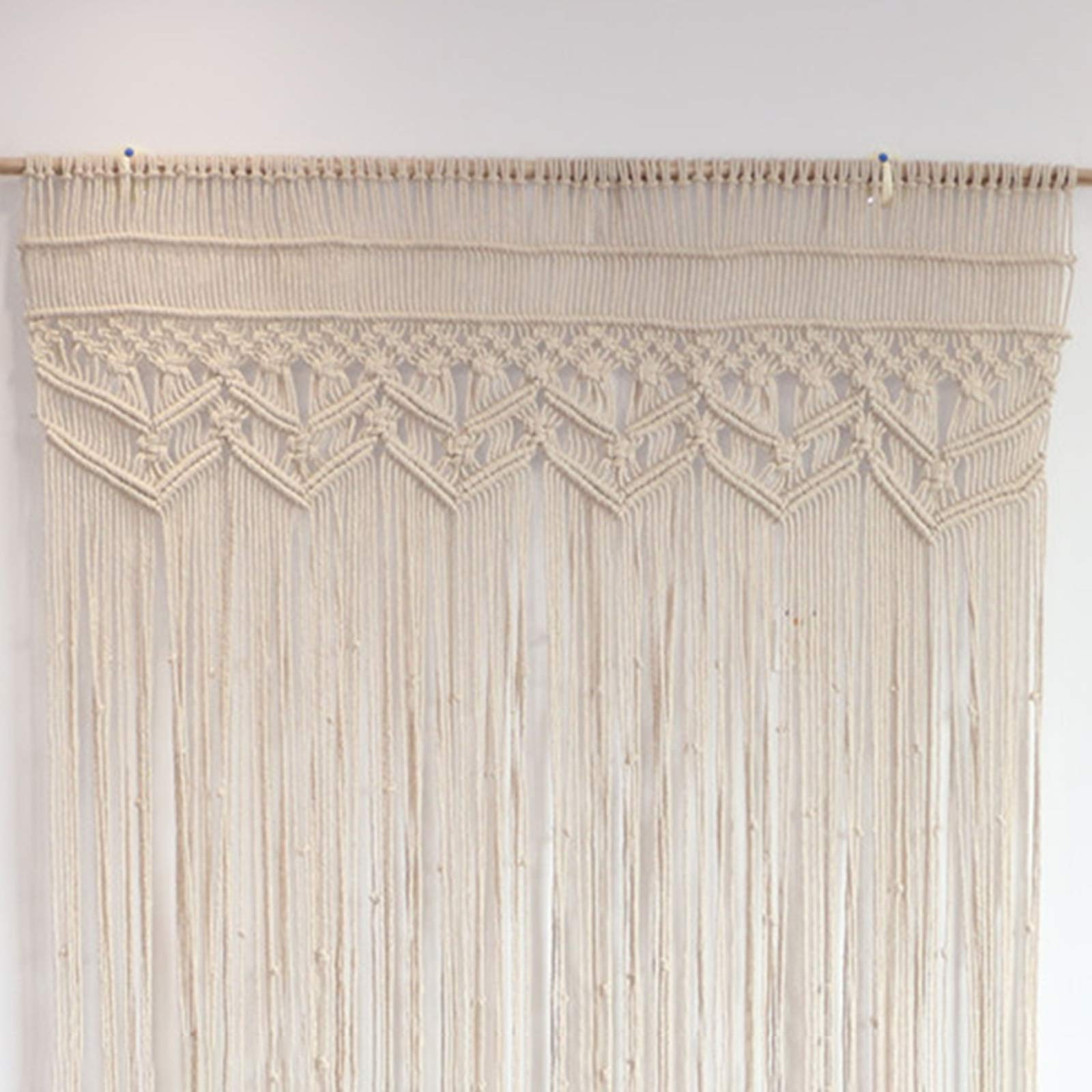 Tapiz para colgar en la pared, hecho a mano, con flecos, guirnalda para puerta, ventana, cortina, panel de decoración de fiesta