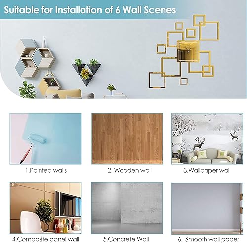 Miniatura 7 de Reloj de pared 3D DIY para decoración de sala de estar, moderno, silencioso, sin tictac, gran creatividad, sin marco, relojes de pared acrílicos con