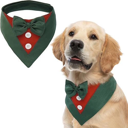 Miniatura 58 de FUAMEY Esmoquin para perro de Halloween para perros pequeños, traje formal para perros, traje de perro, corbata de moño para mascotas, disfraces