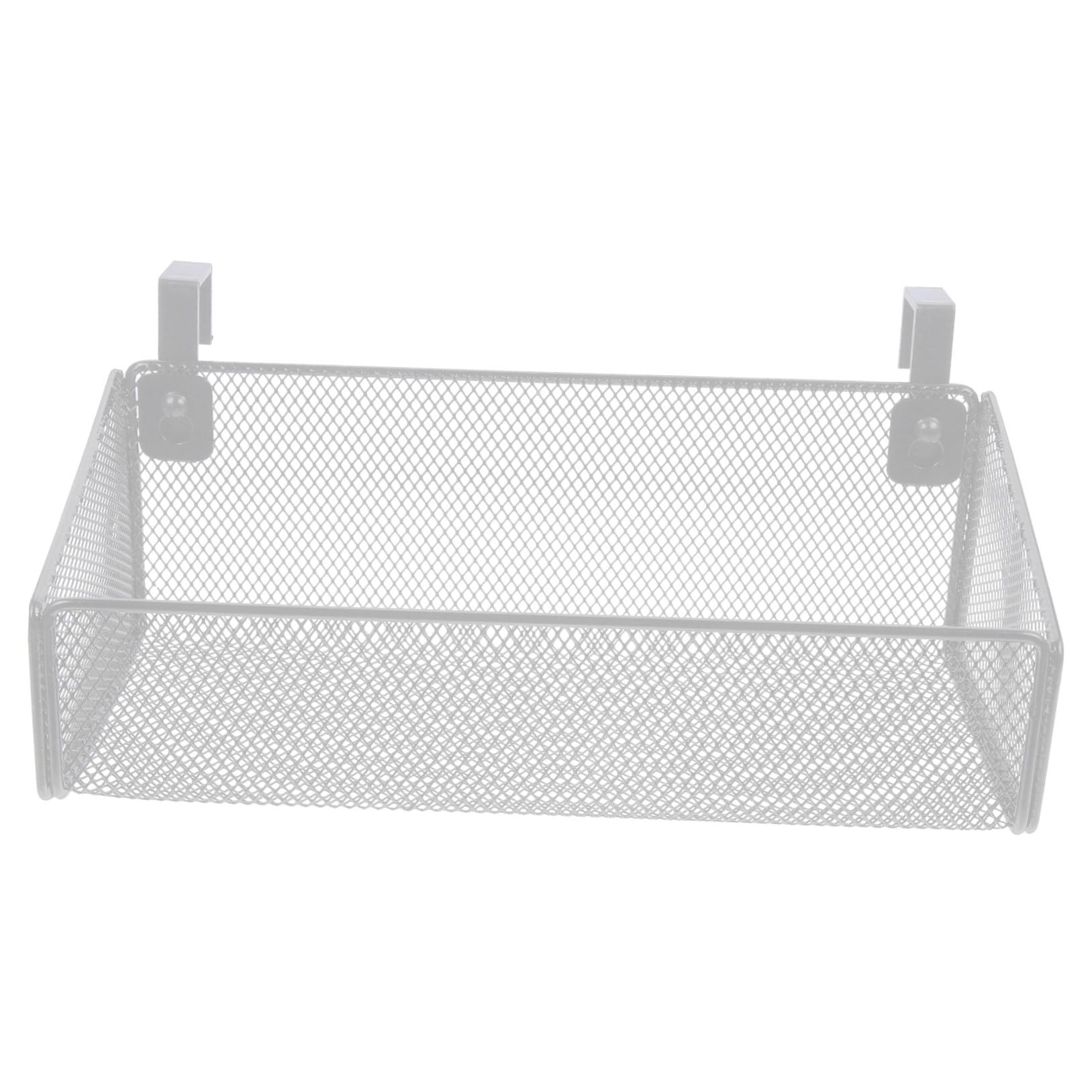 Cesta colgante de metal organizadora con almacenamiento firme para dormitorio y piso pequeño