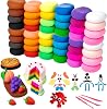 Ultra Lightweight Nood 48-Color Nood Set DIY Toy with Handmade Tools for Boys and Girls Birthday Gift Natural Drying Ultra Lightweight Nood Clay Play Suitable for Ages 6 and Up