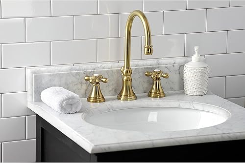 Miniatura 20 de Kingston Brass KS2980AX Governor - Grifo de baño generalizado con ventana emergente de latón, alcance de boquilla de 6-5/16 pulgadas, negro mate