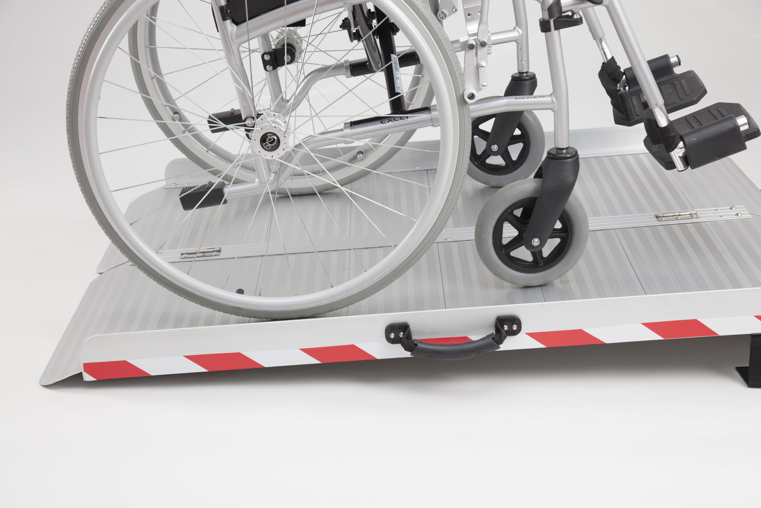 The Ramp People Rampa Ancha Plegable para Silla de Ruedas de 61 cm a 244 cm (122 cm) y 85 cm de Ancho