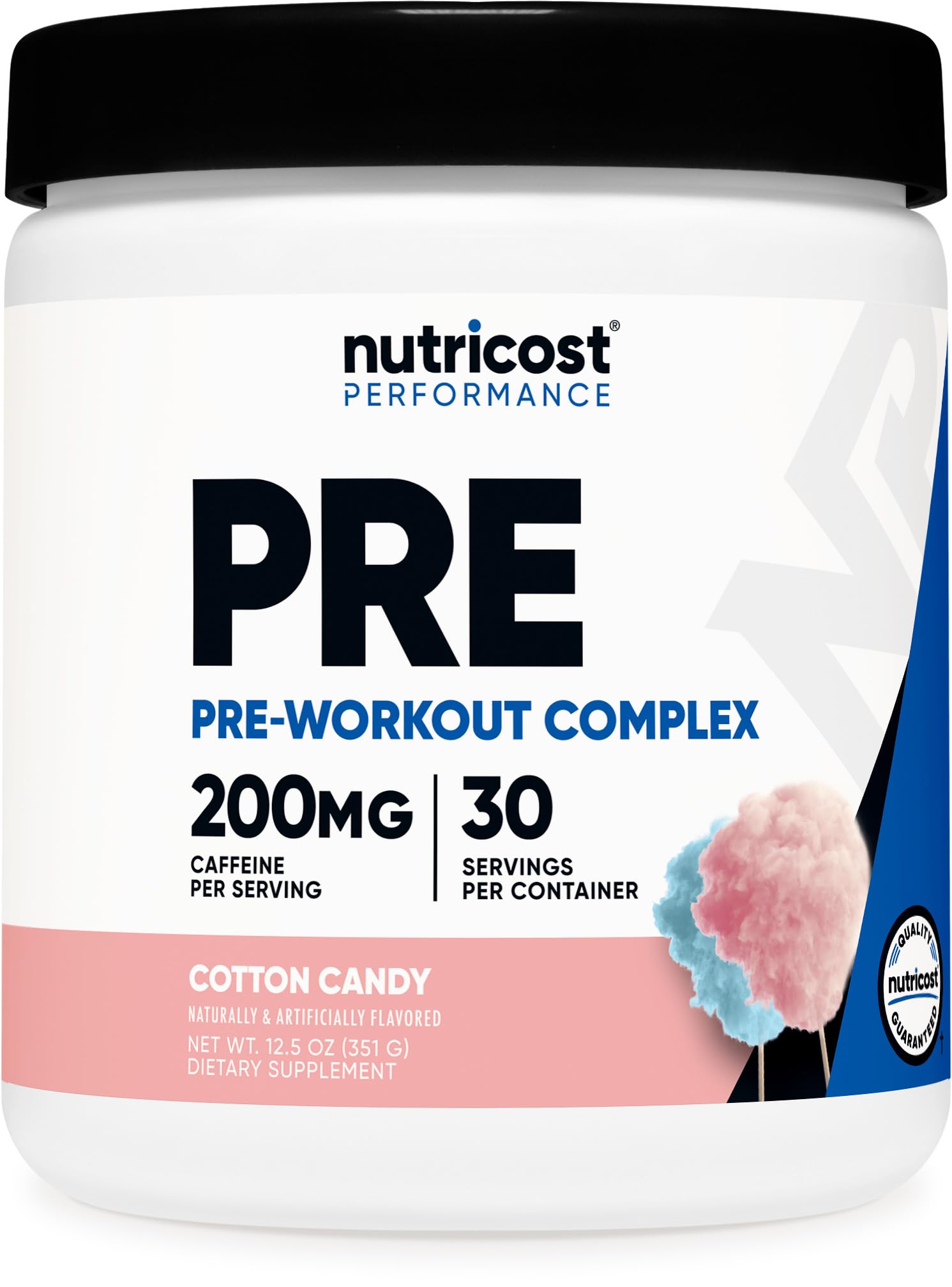 Nutricost Pre-Workout Powder (Cotton Candy) 30 Servings - GMO-Free, Gluten-Free, Vegetarian