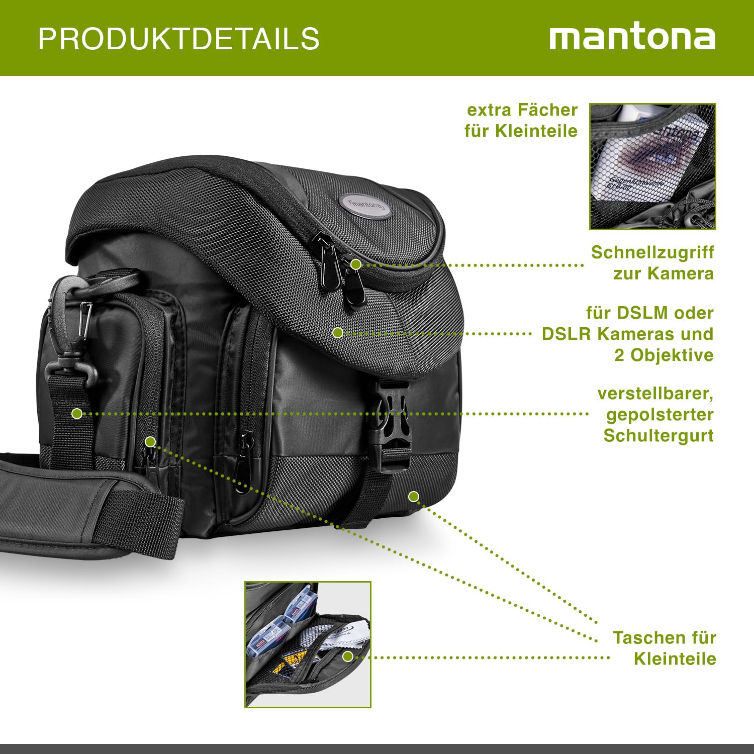 Mantona Premium Custodia per fotocamera