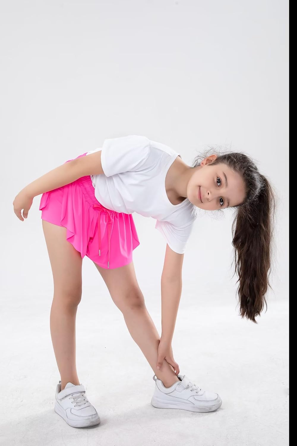 2 Pack Girls Flowy Shorts with Spandex Liner 2-in-1 Butterfly Skirts Teen Girls with Pockets for Sports，Running，Athletic - Image 6